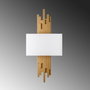Opviq Axıs - 15111 Lámpara de Pared Dorado y Blanco